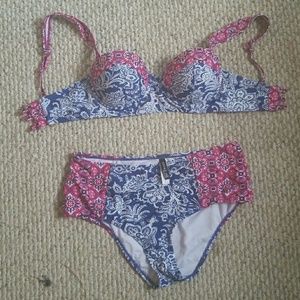 Adore me high waisted bikini set.